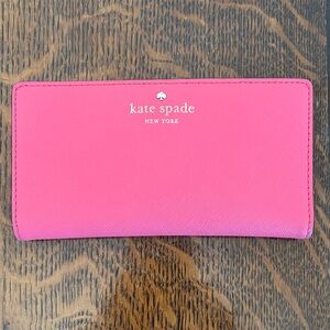 Kate Spade Vibrant Pink Clutch Wallet